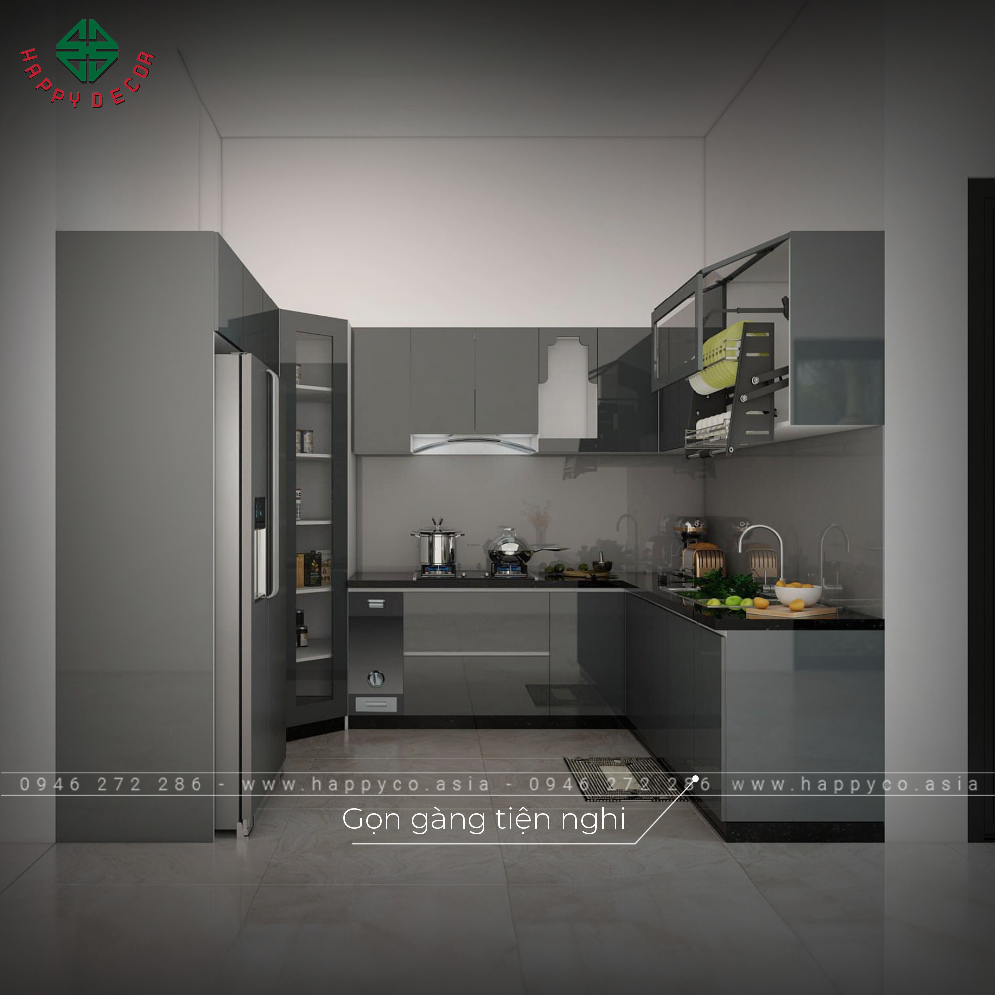 Tủ bếp thép không gỉ đã trở thành xu hướng được ưa chuộng trong thiết kế nội thất bếp