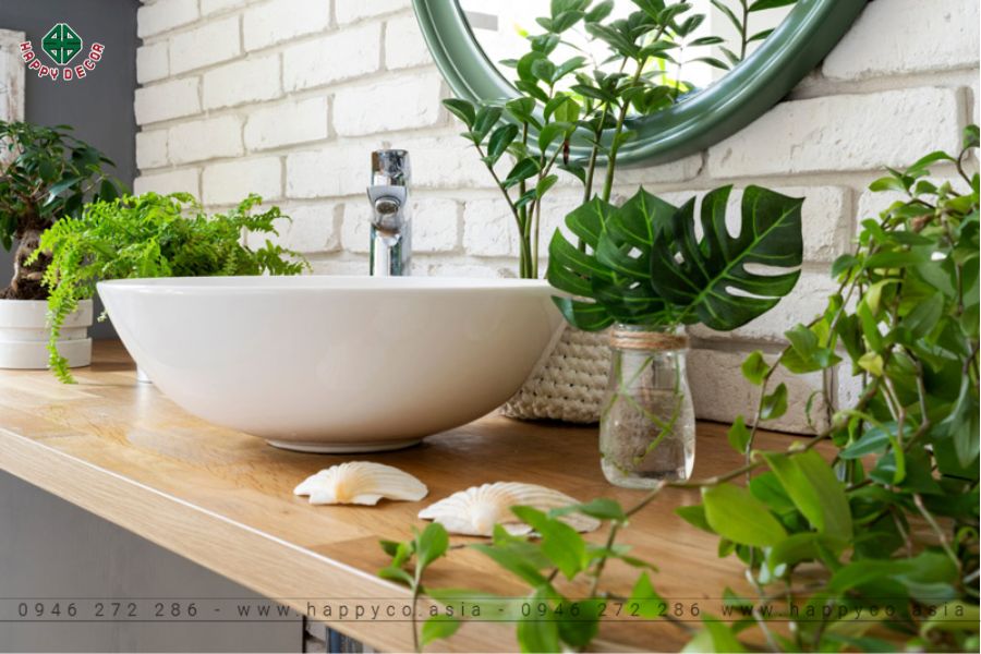 Mang thiên nhiên vào nhà tắm Mang thiên nhiên vào nhà tắm