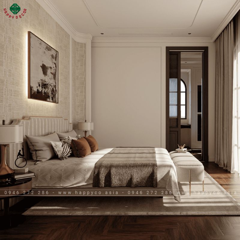 Hướng đầu giường nên quay theo Bắc hoặc Đông