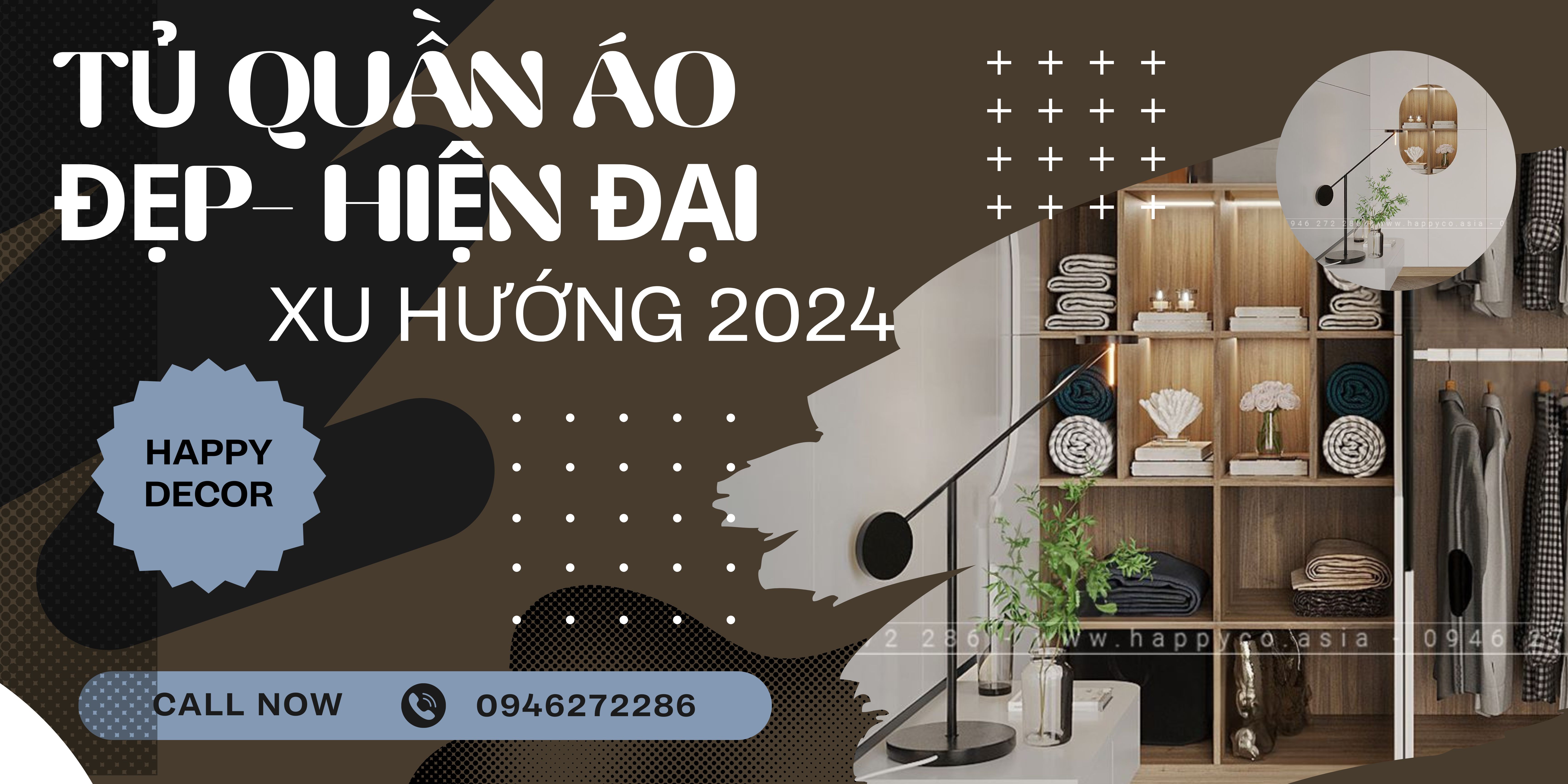 Xu hướng tủ quần áo đẹp, hiện đại 2024