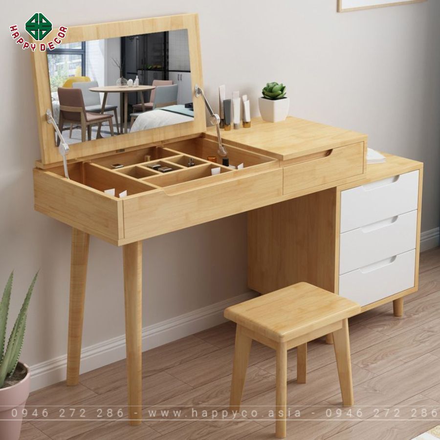 Lựa chọn tông màu sáng cho bộ bàn trang điểm Lựa chọn tông màu sáng cho bộ bàn trang điểm