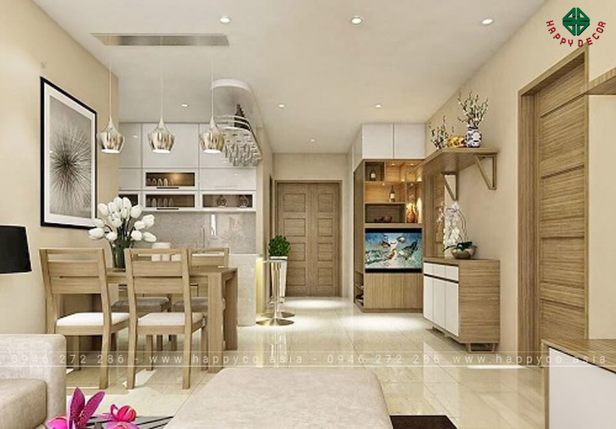 Cách bày bàn thờ Phật và ông bà trong căn hộ - mẫu 3