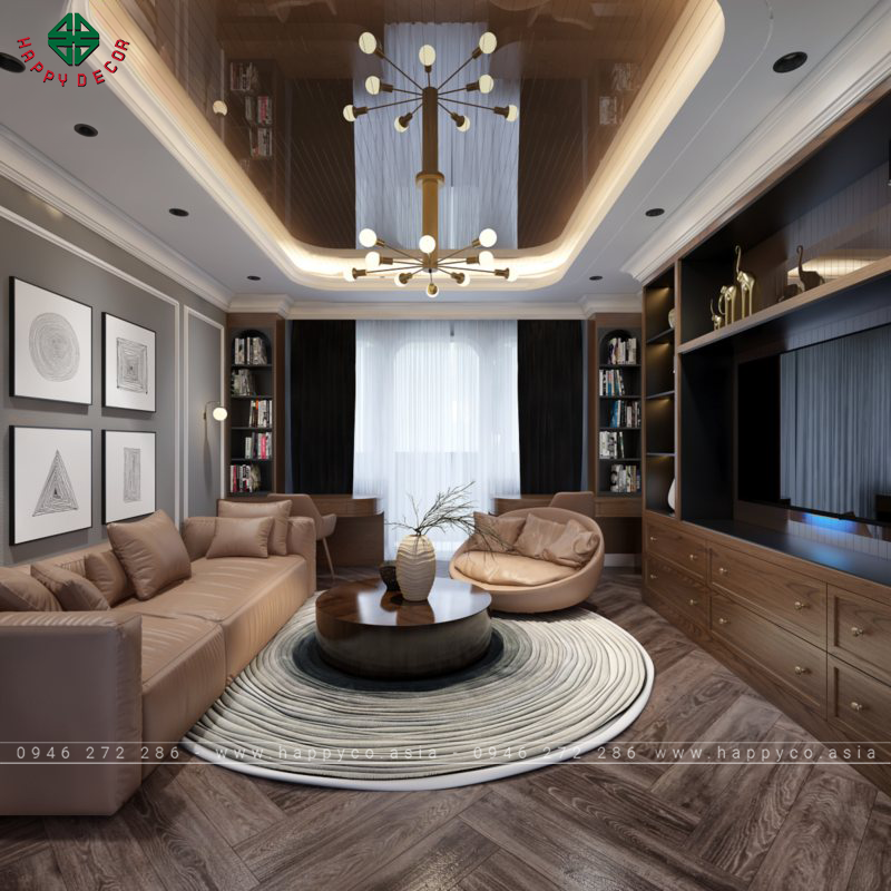 Nội thất gỗ cho biệt thự công nghiệp