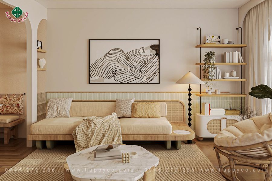 Sử dụng tông màu sáng cho không gian nhỏ để tạo hiệu ứng thị giác Sử dụng tông màu sáng cho không gian nhỏ để tạo hiệu ứng thị giác