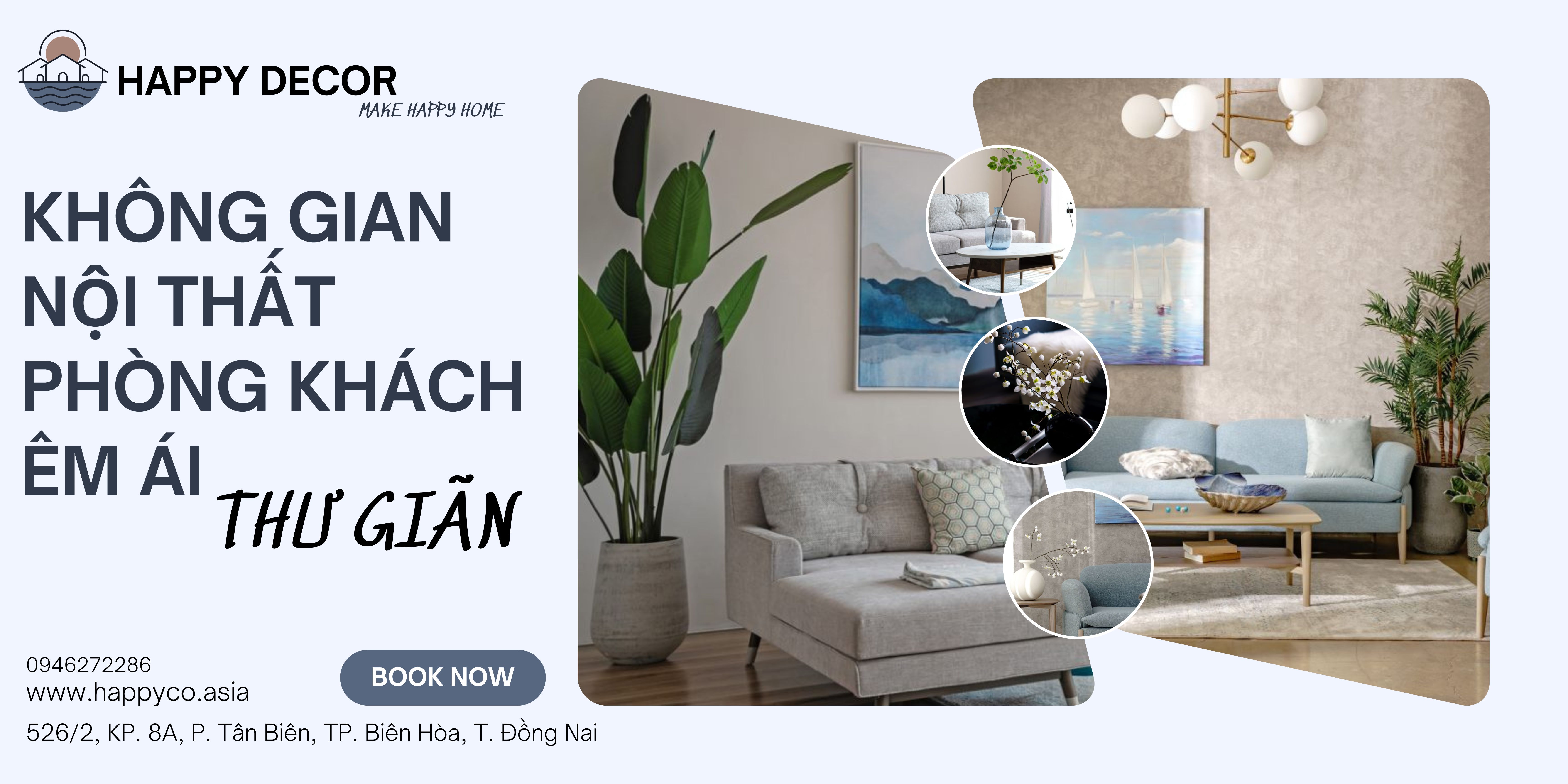 Các loại phụ kiện tăng thêm sự thư giãn điển hình như tranh treo tường