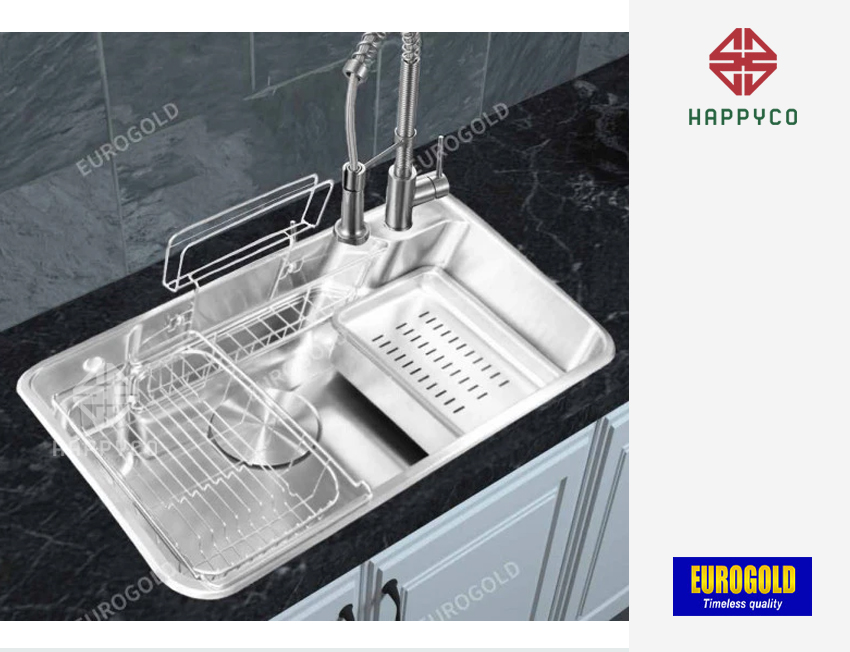 CHẬU RỬA CHÉN EUROGOLD EUD88050