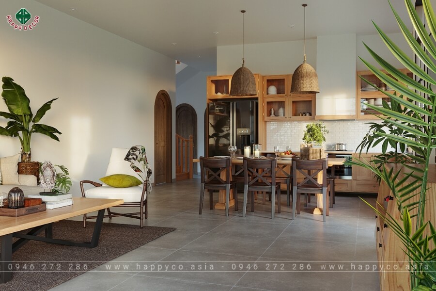 Sử dụng cấc chất liệu tự nhiên tạo cảm giác gần gũi với thiên nhiên Sử dụng cấc chất liệu tự nhiên tạo cảm giác gần gũi với thiên nhiên