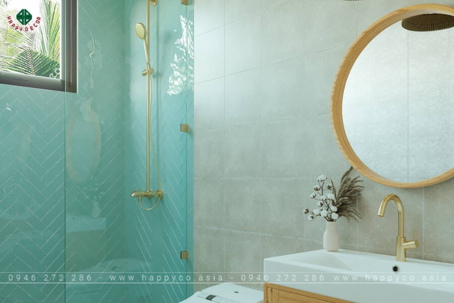 Kết hợp màu sắc phù hợp tạo nên không gian mát mẻ Kết hợp màu sắc phù hợp tạo nên không gian mát mẻ