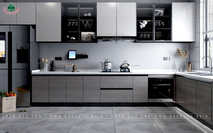 Tủ bếp gỗ công nghiệp hiện đại đa dạng mẫu mã, kiểu dáng Tủ bếp gỗ công nghiệp hiện đại đa dạng mẫu mã, kiểu dáng