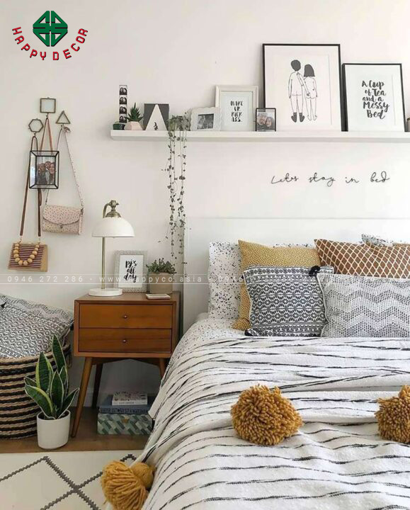 Trang trí phòng ngủ của bạn với những bức tranh nghệ thuật và áp phích