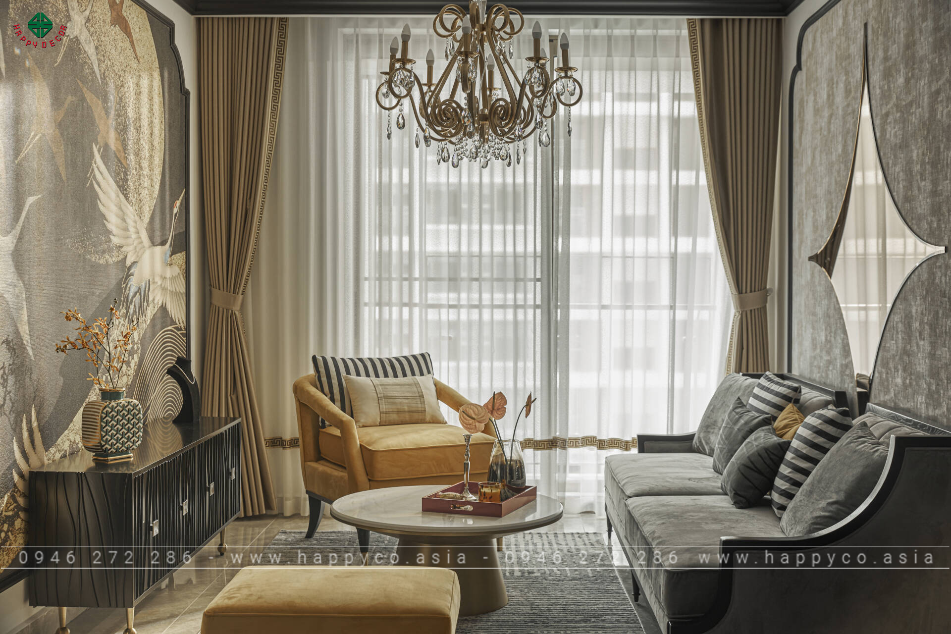 Thi công thiết kế căn hộ Laura - Mẫu 01