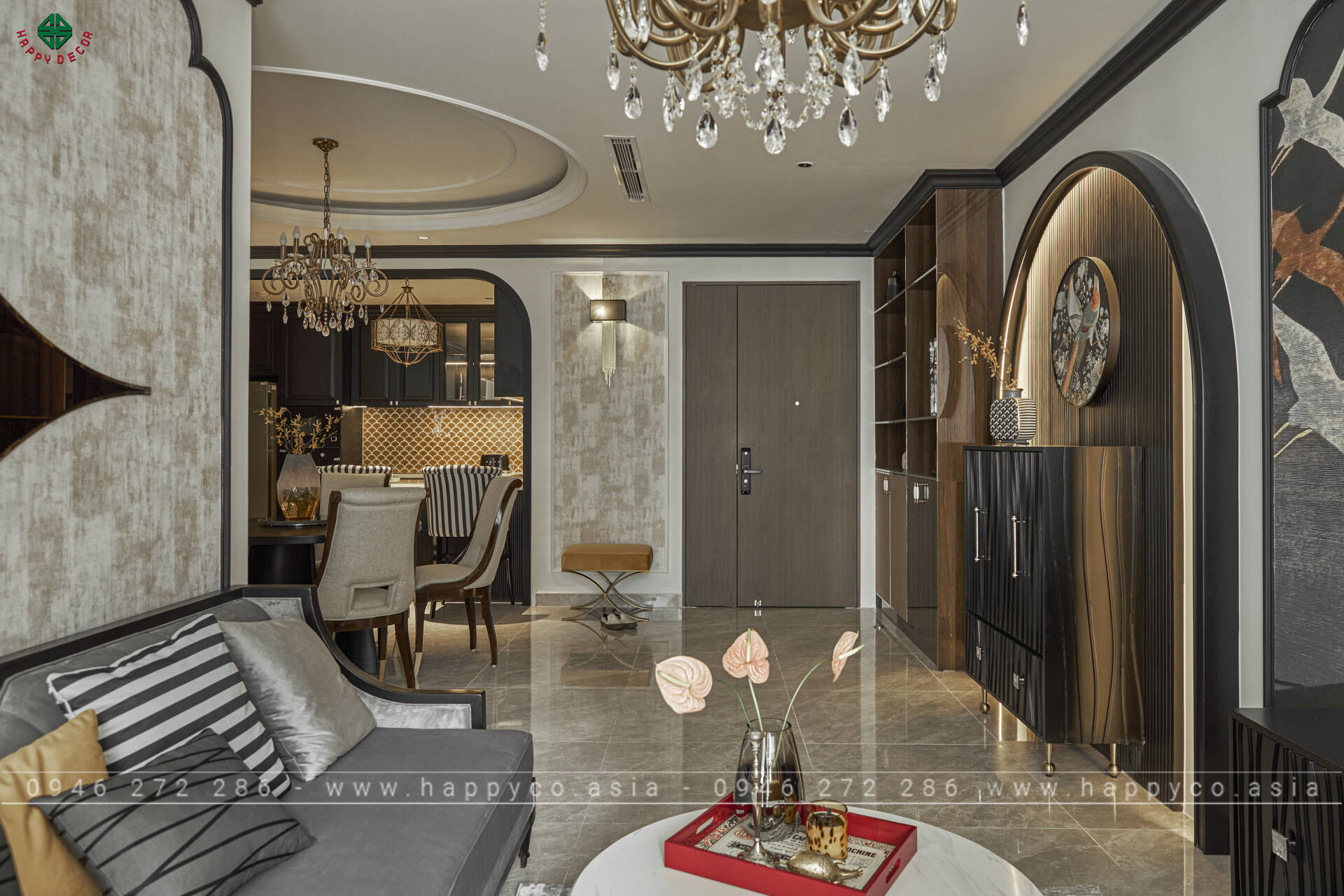 Thi công thiết kế căn hộ Laura - Mẫu 06