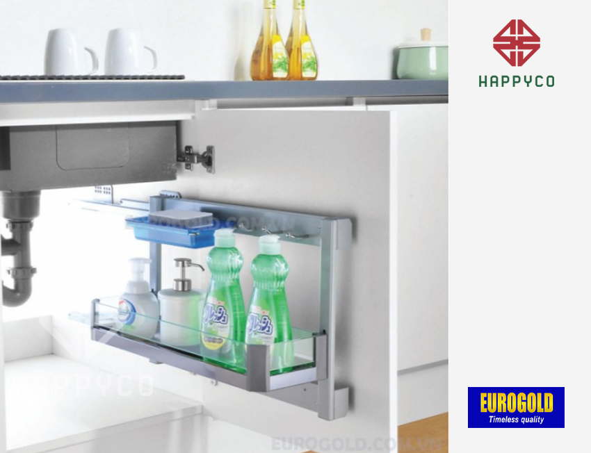 GIÁ ĐỰNG CHAI LỌ TẨY RỬA EU0725 EUROGOLD