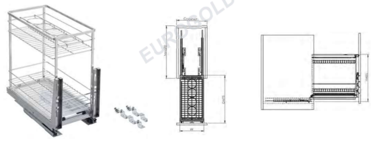 GIÁ GIA VỊ INOX 304 NAN DẸT EP20B EUROGOLD