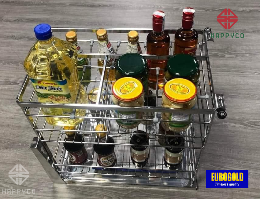 GIÁ GIA VỊ KHUNG RỔ INOX 304 EP2220 EUROGOLD