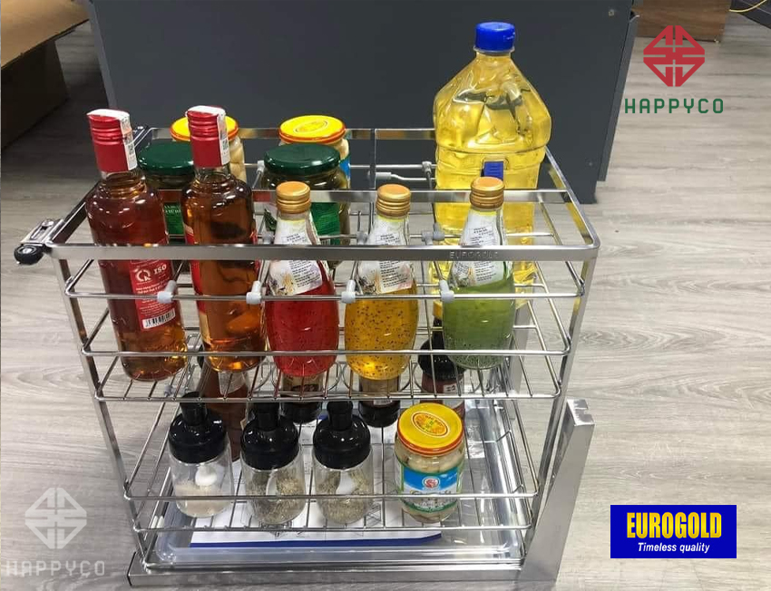 GIÁ GIA VỊ KHUNG RỔ INOX 304 EP2220 EUROGOLD