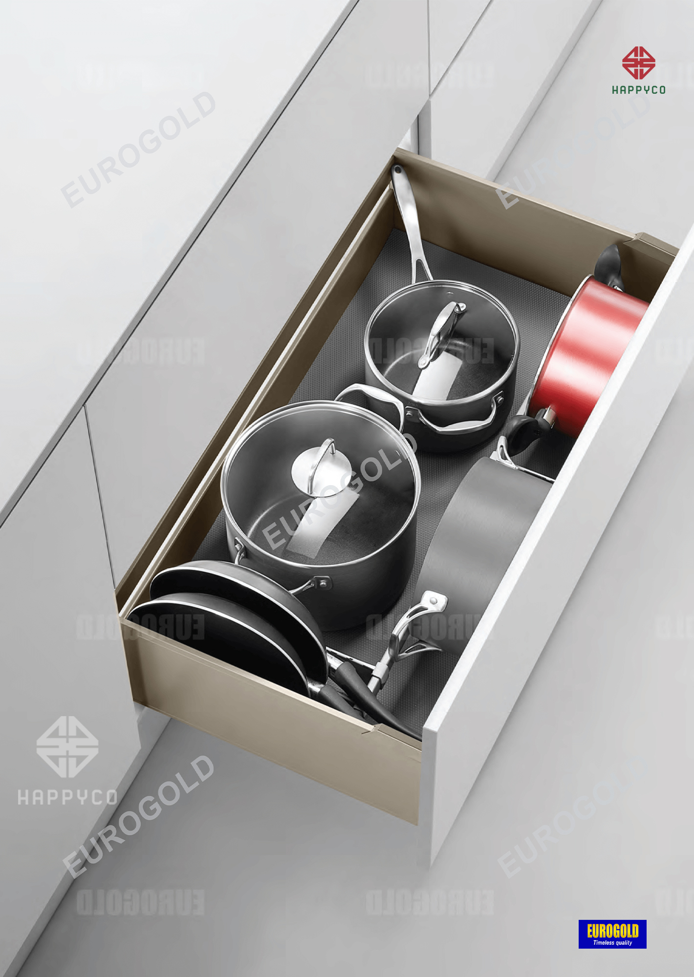 Giá xoong nồi hộp nhôm cao cấp EUM5060 Eurogold