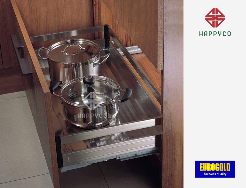 Kệ xoong nồi hộp 2 lớp đáy, gắn cánh EU130600 tại Happyco