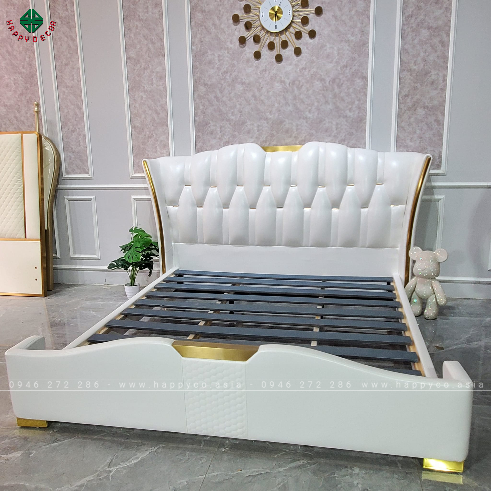 Giường ngủ ván công nghiệp sang trọng GN09