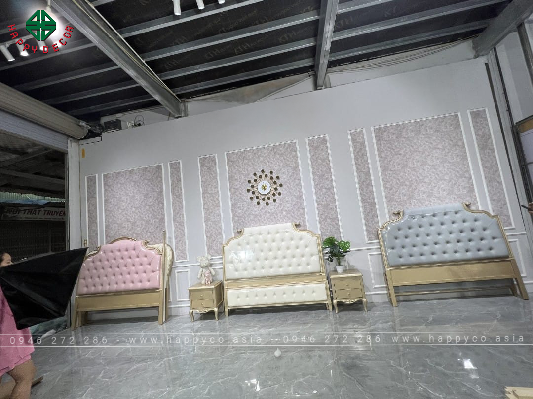 Giường ngủ gỗ công nghiệp thanh lịch GN15