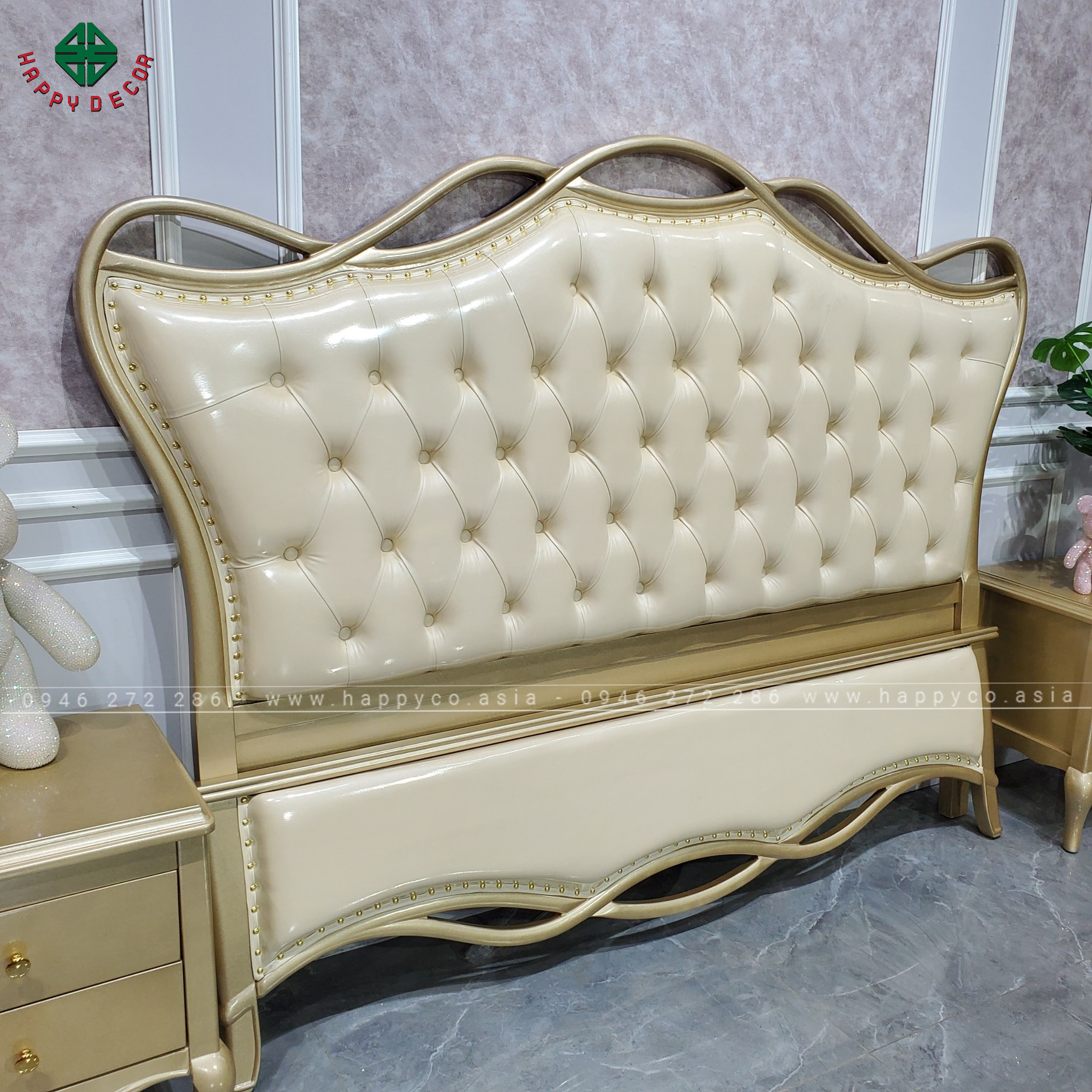 Giường ngủ gỗ công nghiệp thanh lịch GN16