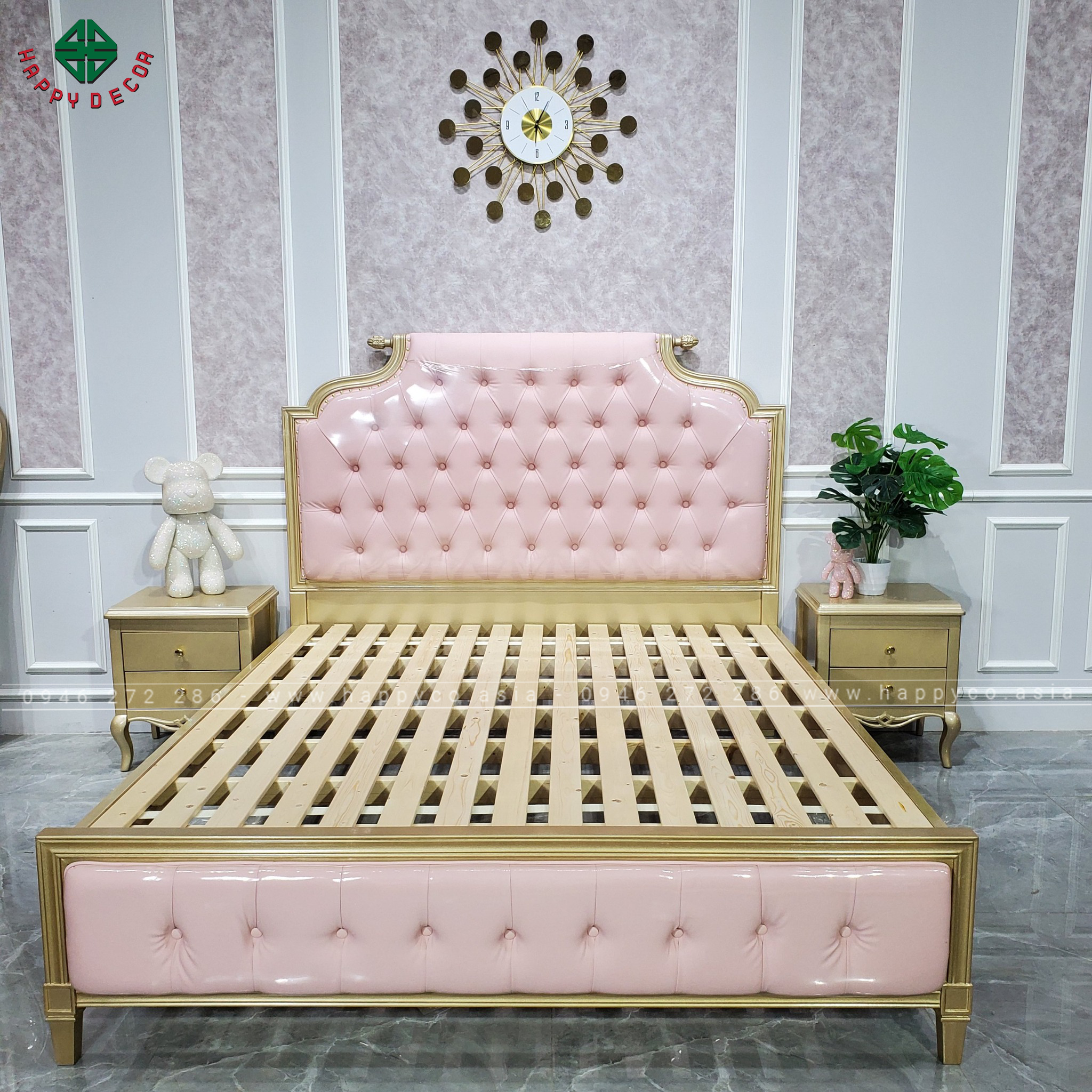 Giường ngủ gỗ công nghiệp thanh lịch GN18