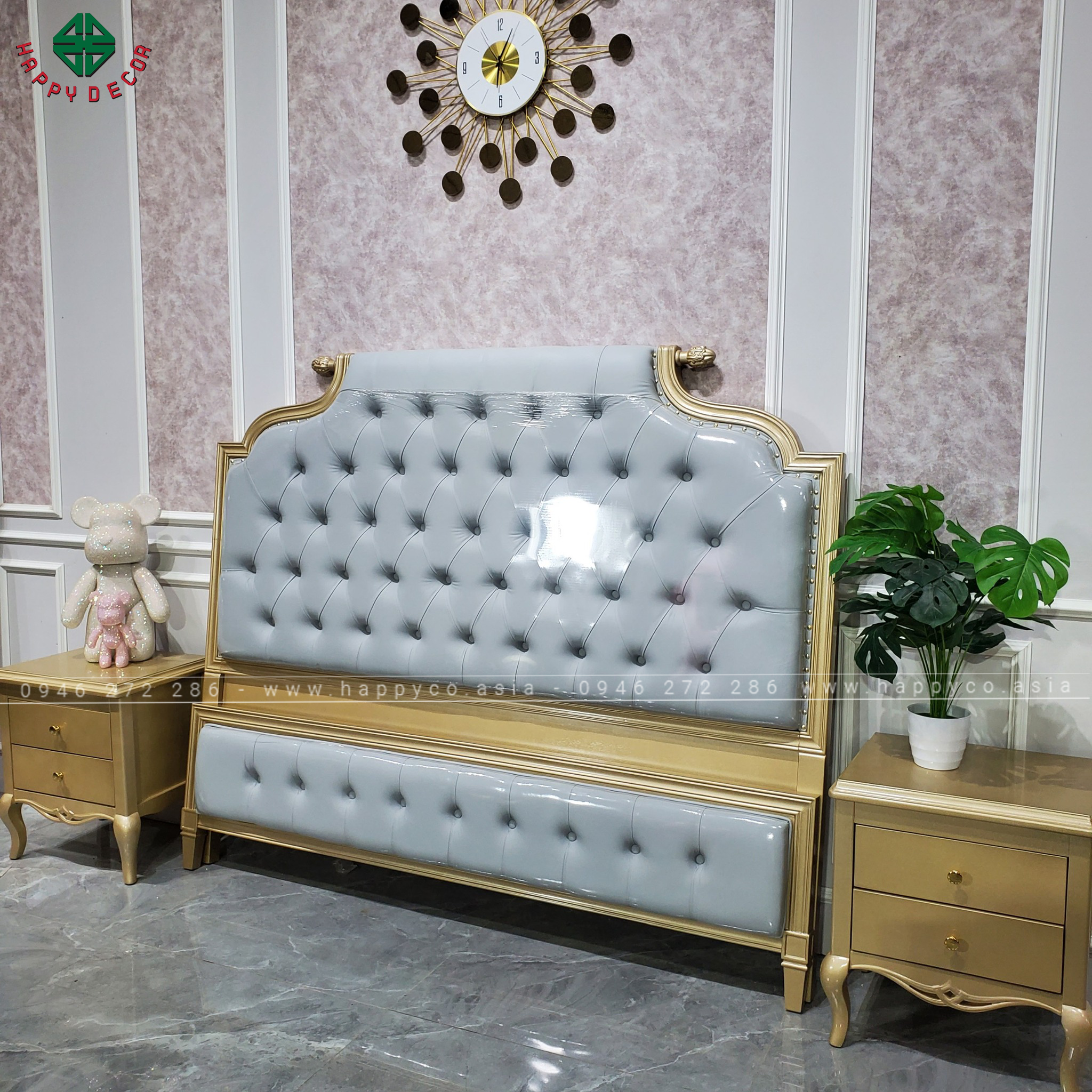 Giường ngủ gỗ công nghiệp hiện đại GN15