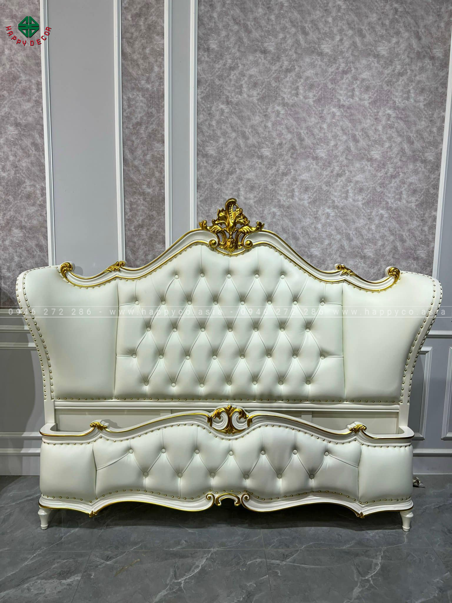 Giường ngủ ván công nghiệp sang trọng GN26