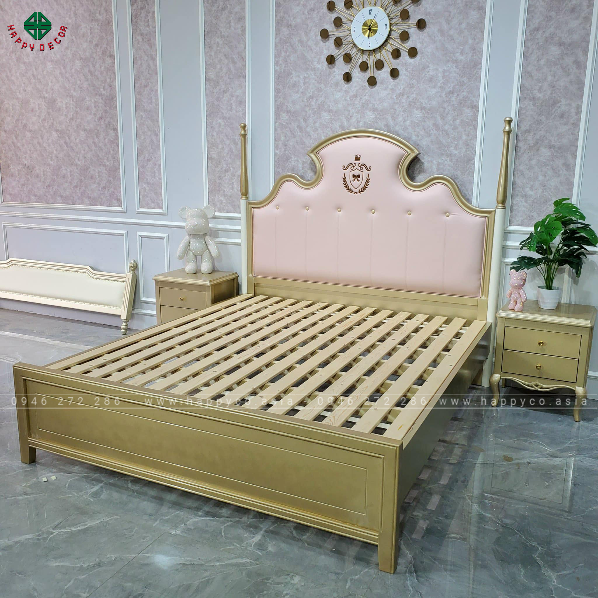 Giường ngủ ván công nghiệp hiện đại GN27