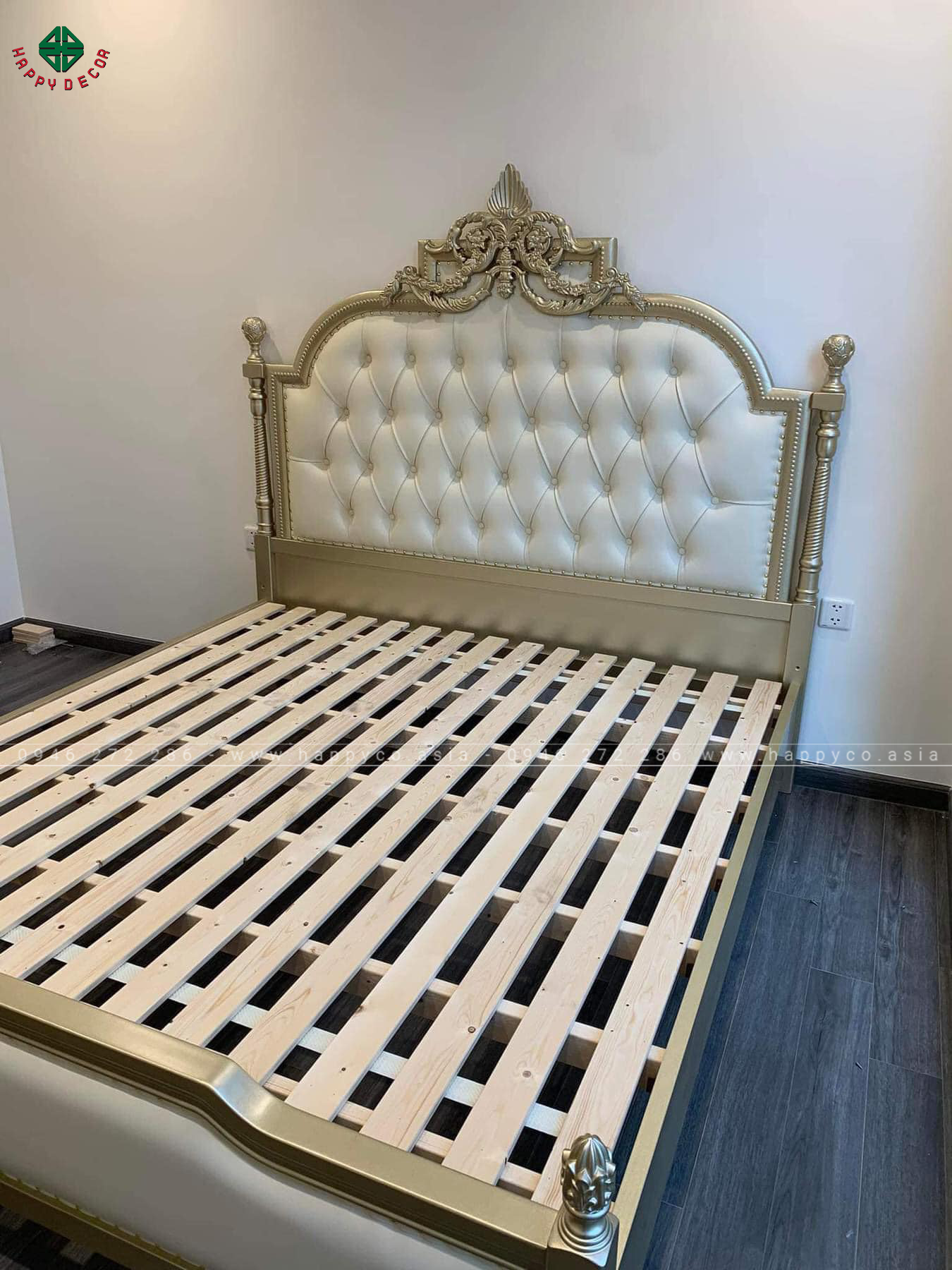 Giường ngủ ván công nghiệp sang trọng GN01