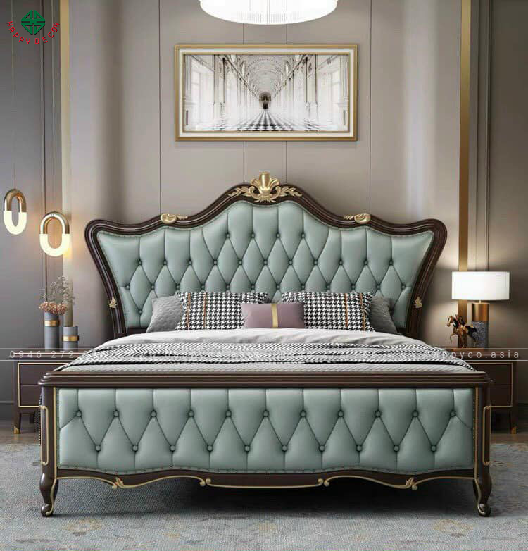 Giường ngủ ván công nghiệp sang trọng GN31