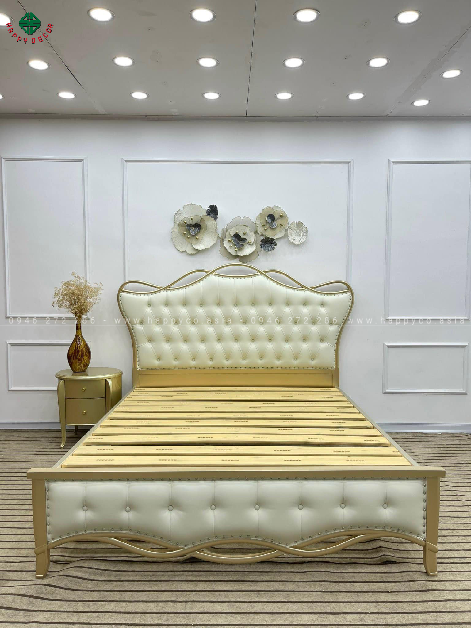 Giường ngủ ván công nghiệp hiện đại GN33