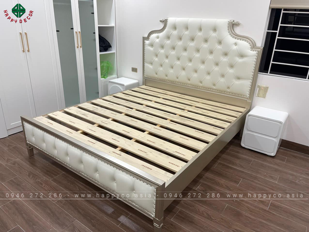 Giường ngủ ván công nghiệp hiện đại GN34