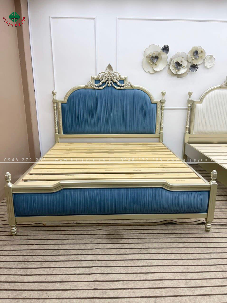 Giường ngủ ván công nghiệp sang trọng hiện đại GN35