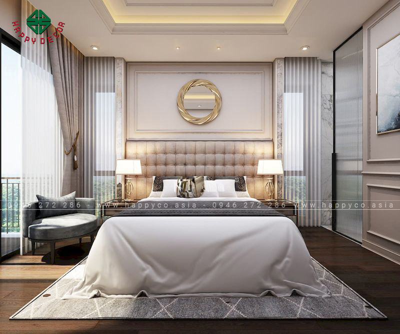 Giường ngủ phong cách Châu Âu đẹp sang trọng