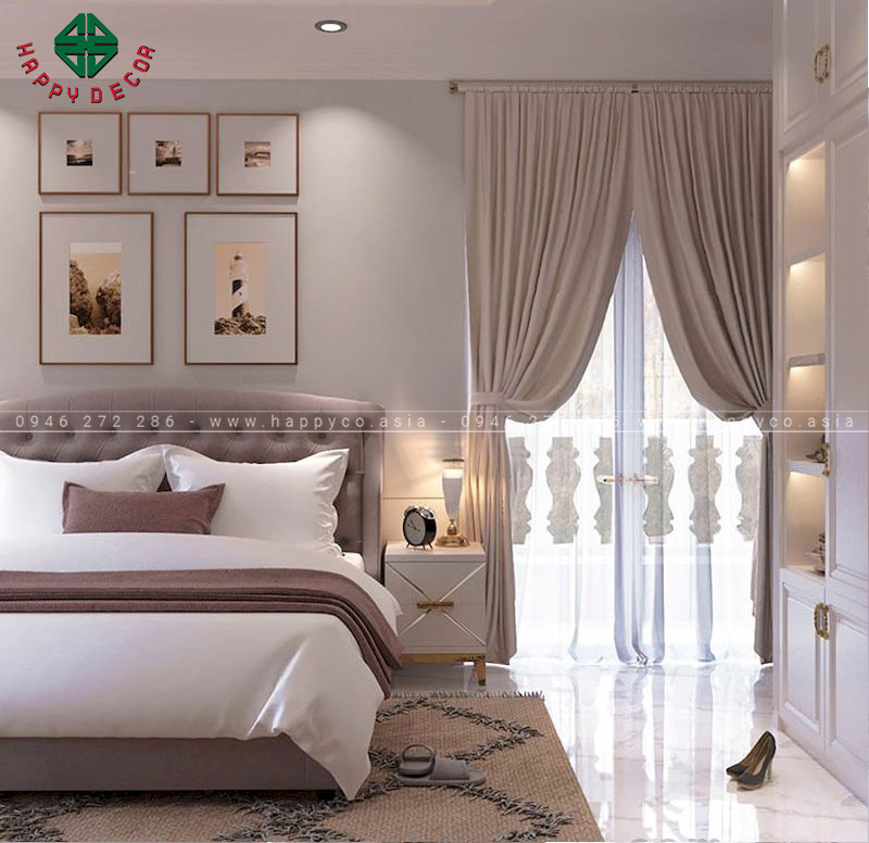 Mẫu phòng ngủ Châu Âu sang trọng và trang nhã