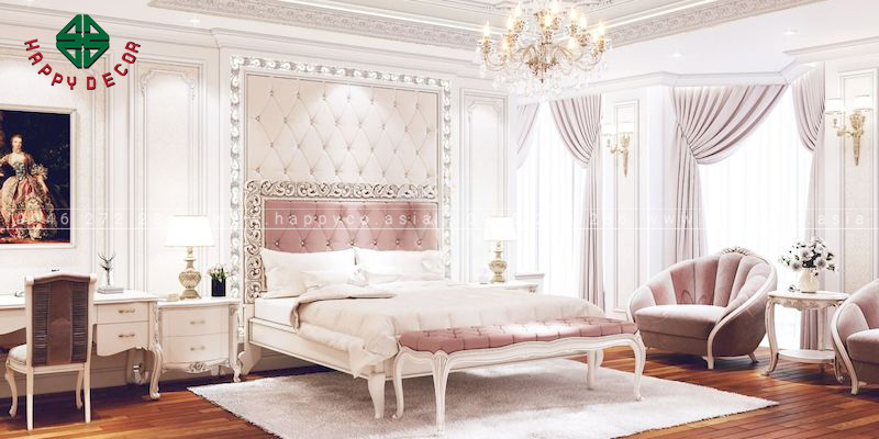 Phòng ngủ phong cách châu Âu tân cổ điển