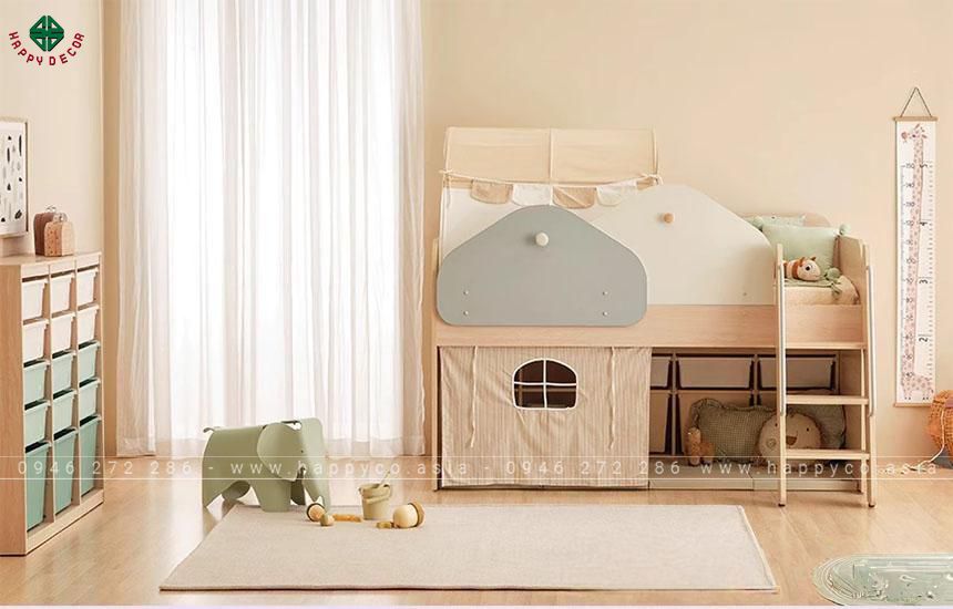 Tiết kiêm không gian với giường tầng MDF