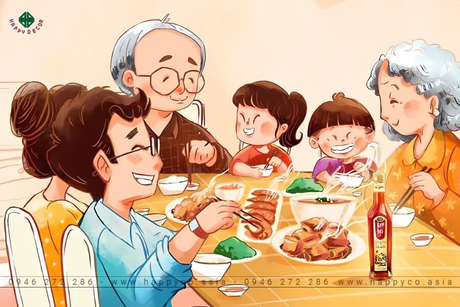 Ngày Giỗ Tổ là ngày mà gia đình sum vầy cùng nhau trò chuyện Ngày Giỗ Tổ là ngày mà gia đình sum vầy cùng nhau trò chuyện