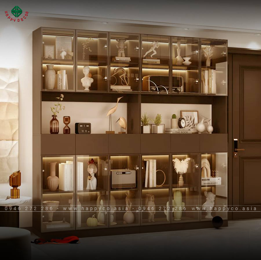 Tủ cánh kính trưng bày vật phẩm