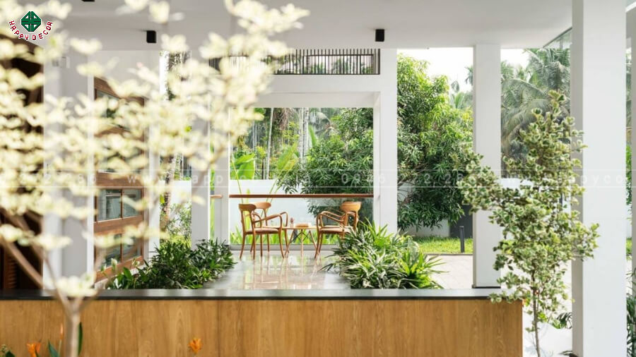 Góc hiên nhà để thư giãn và tận hưởng không khí trong lành Góc hiên nhà để thư giãn và tận hưởng không khí trong lành