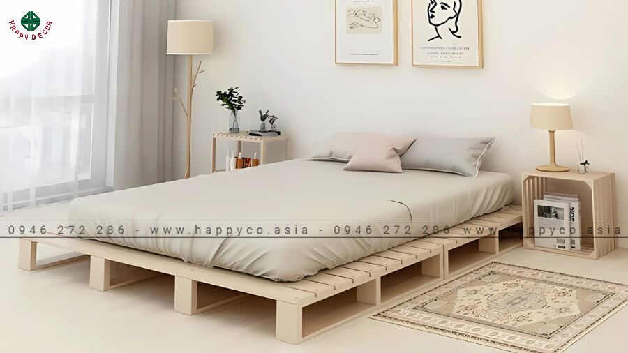 Một chiêc pallet là lựa chọn hoàn hảo để nâng tầm phòng ngủ Một chiêc pallet là lựa chọn hoàn hảo để nâng tầm phòng ngủ