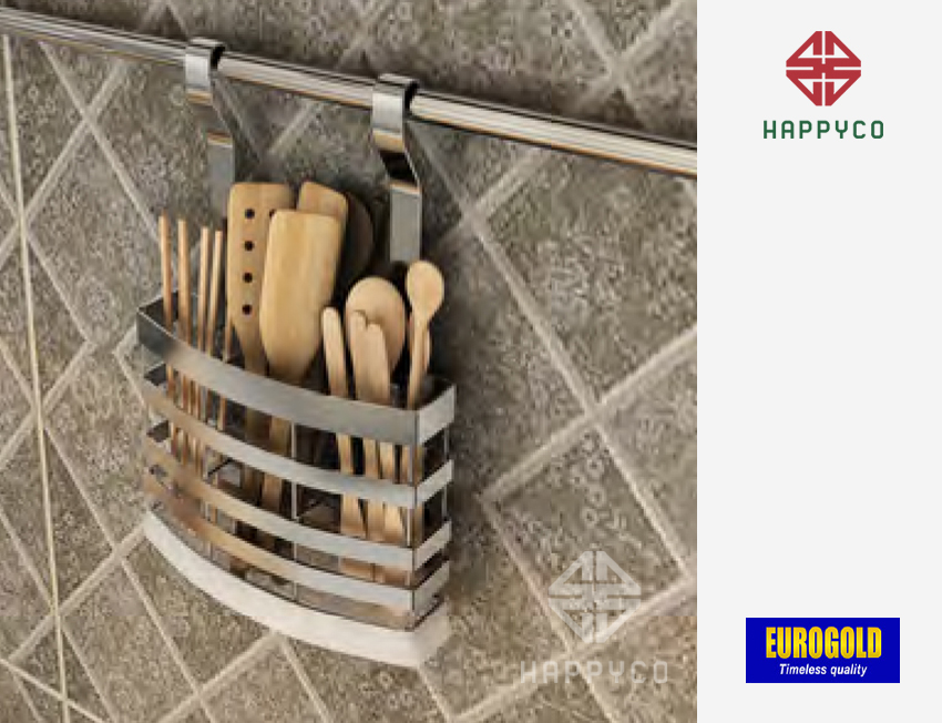 KỆ ĐỂ ĐŨA THÌA MUÔI TREO NGOÀI INOX 304 EUROGOLD EV118