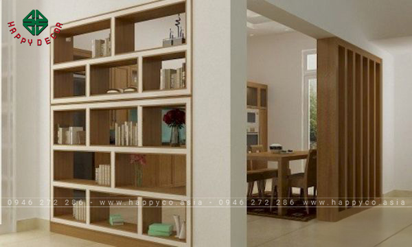 Kệ sách âm tường – Model 4