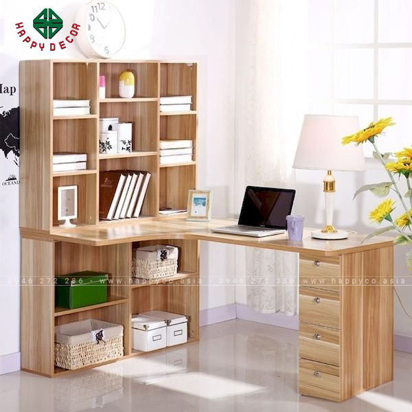 Kết Hợp Kệ Sách Và Bàn Học - Mẫu 6