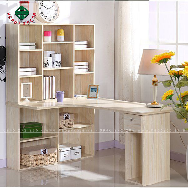 Kết hợp Kệ sách và Bàn học - Mẫu 3