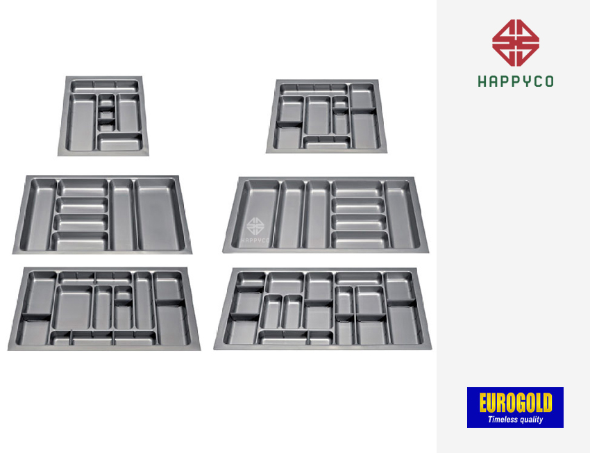 Khay chia thìa nĩa chất liệu nhựa cao cấp ET450