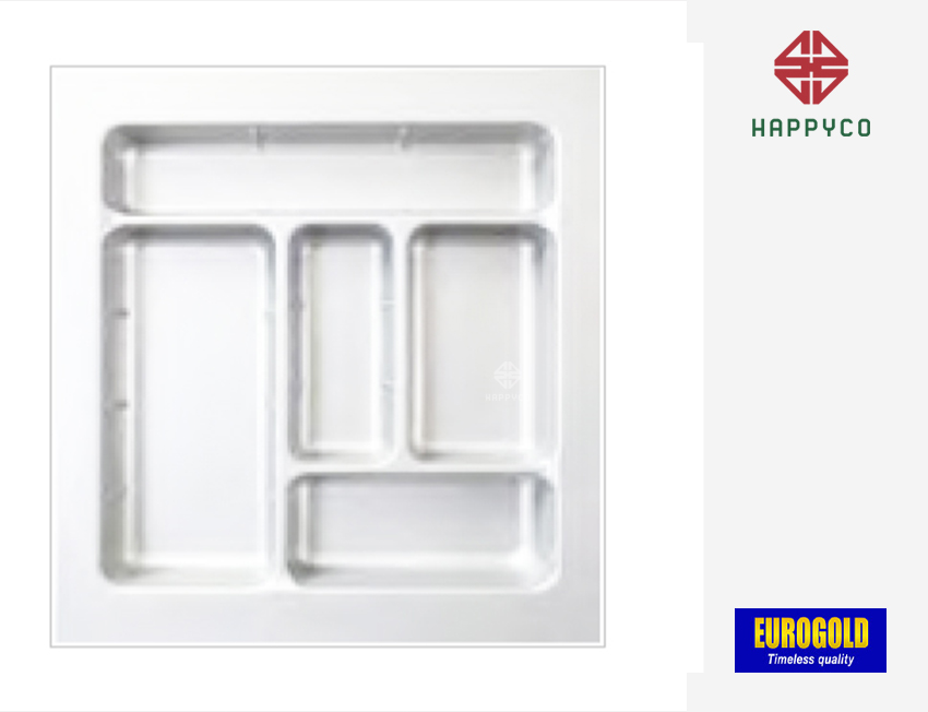 Khay chia thìa nĩa chất liệu nhựa cao cấpETW450 Màu trắng