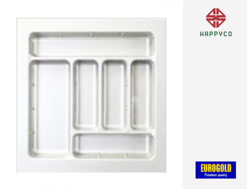 Khay chia thìa nĩa chất liệu nhựa cao cấpETW500 Màu trắng