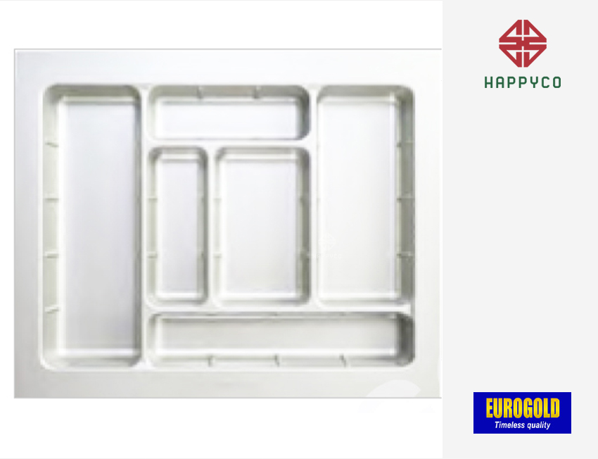 Khay chia thìa nĩa chất liệu nhựa cao cấpETW600 Màu trắng